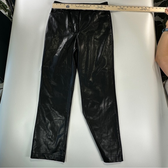 7 For All Mankind Coated Faux Leather Pants Black Size M - Picture 11 of 11